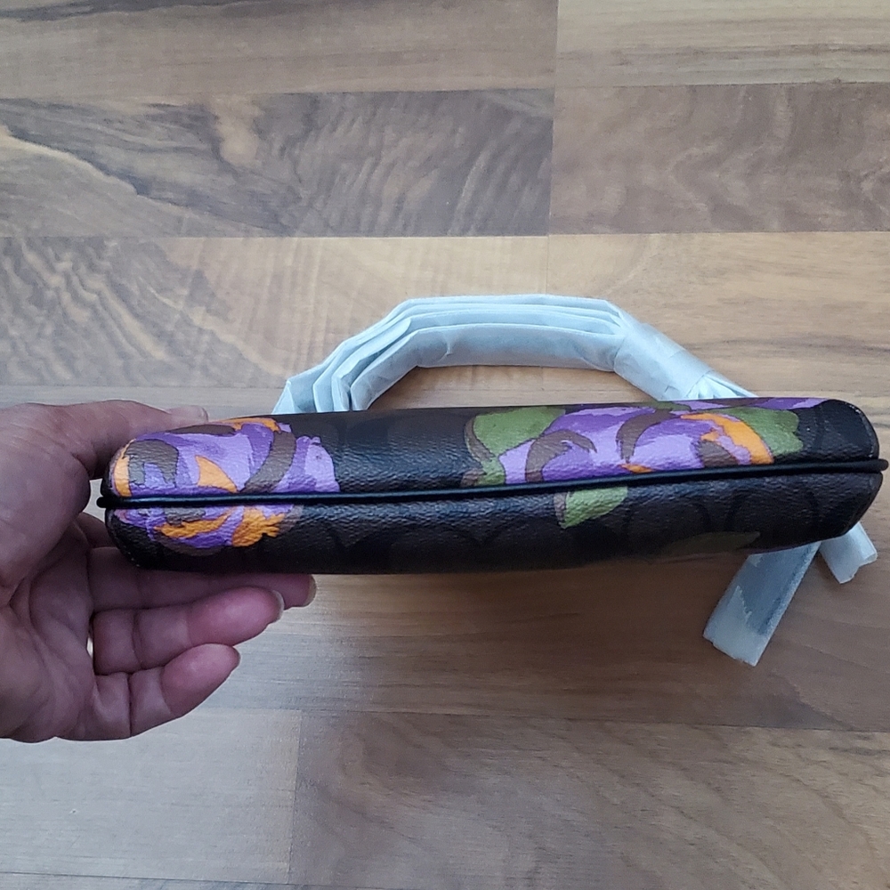 NEW Mini Rowan File Bag In Signature Canvas With Rose Print - Picture 7 of 8
